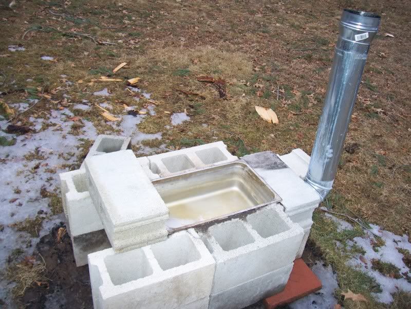 Expanded cinder block evaporator